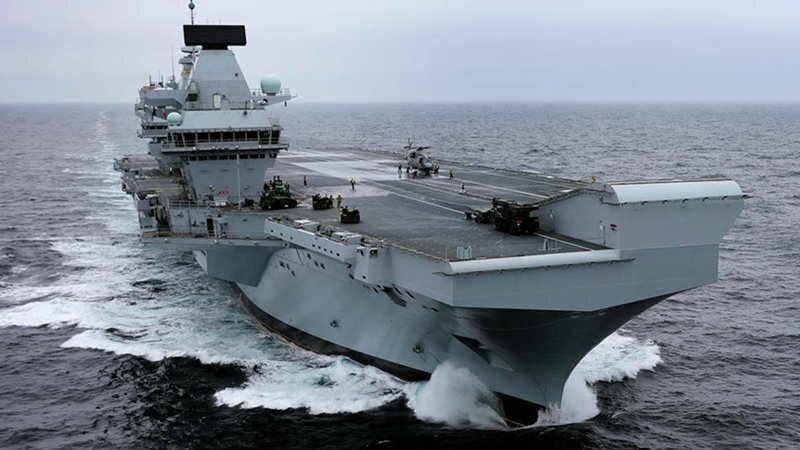 Una imagen del imponente HMS Queen Elizabeth