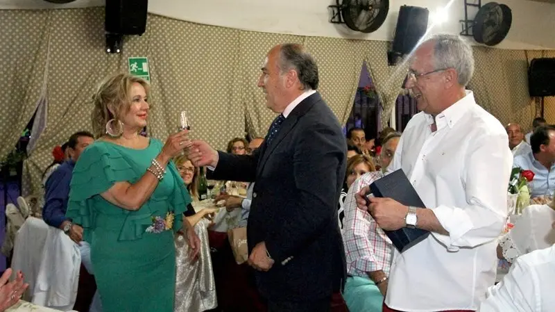 Landaluce, en Los Curiales en la entrega del Catavino de Plata
