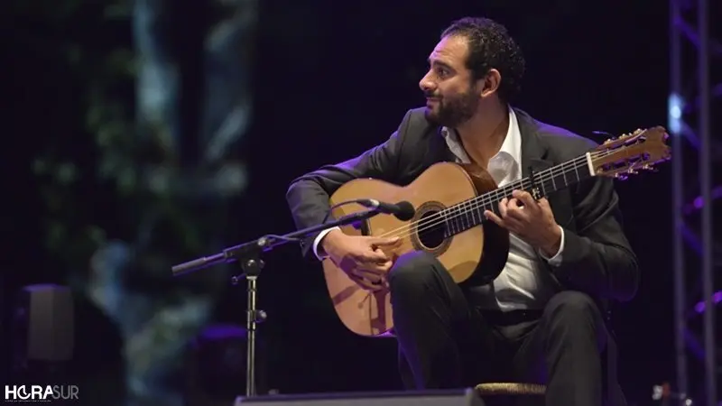 La guitarra flamenca de David el Morao, toda una delicia en un ambiente muy flamenco