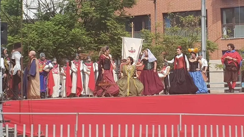 Instantes de la recreaci&oacute;n de la Toma de Jimena