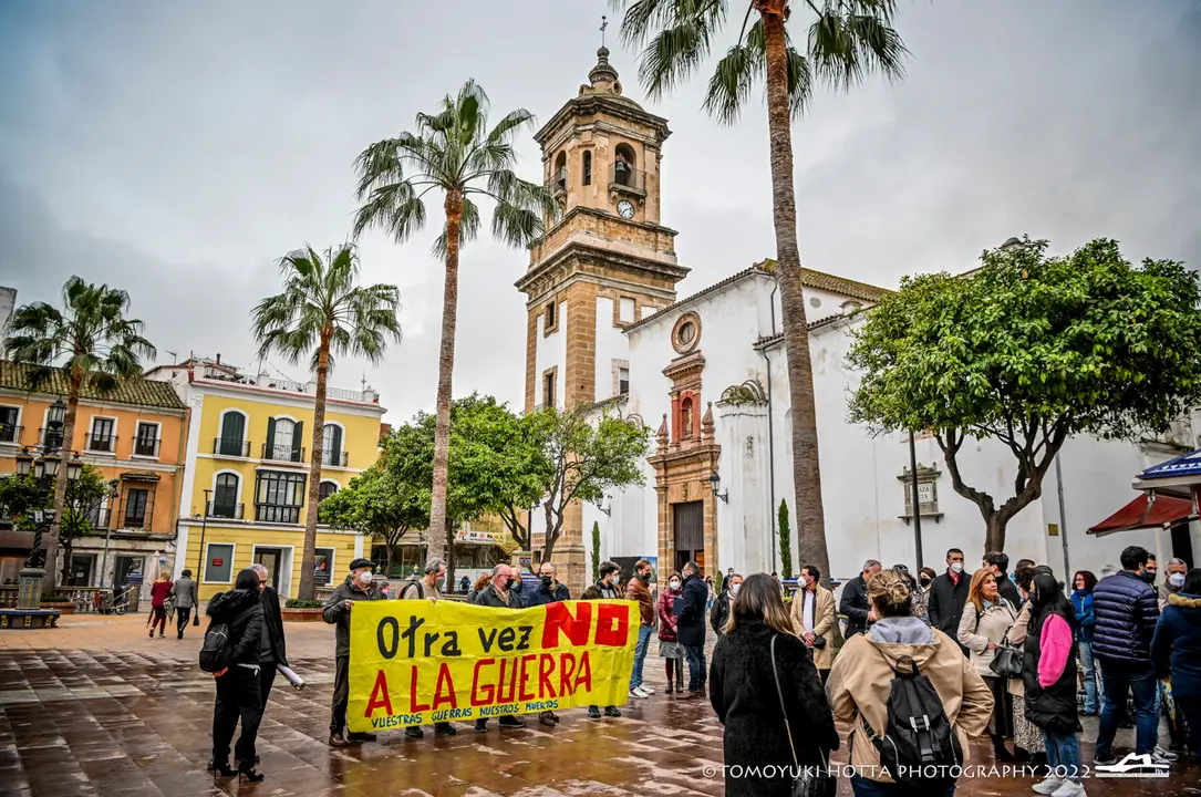 Protesta de Amnist&iacute;a Internacional en Algeciras contra la guerra en Ucrania - Tomoyuki Hotta (9)