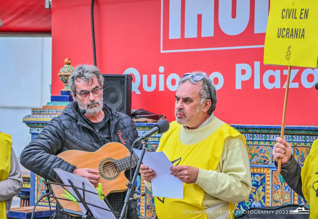 Protesta de Amnist&iacute;a Internacional en Algeciras contra la guerra en Ucrania - Tomoyuki Hotta (17)