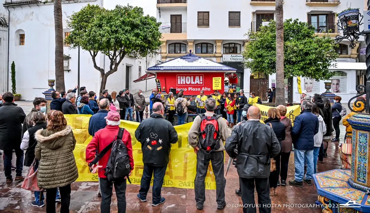 Protesta de Amnist&iacute;a Internacional en Algeciras contra la guerra en Ucrania - Tomoyuki Hotta (19)
