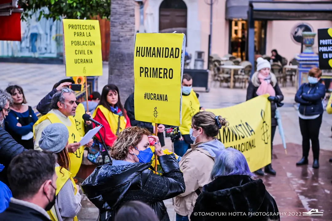 Protesta de Amnist&iacute;a Internacional en Algeciras contra la guerra en Ucrania - Tomoyuki Hotta (20)