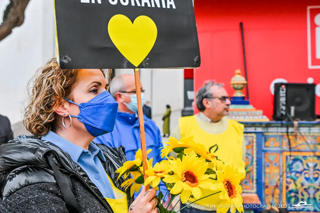 Protesta de Amnist&iacute;a Internacional en Algeciras contra la guerra en Ucrania - Tomoyuki Hotta (26)