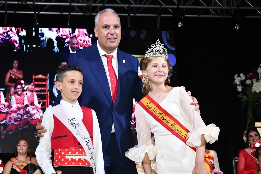 2022 Coronacion Puente Mayorga alcalde y reina infantiles