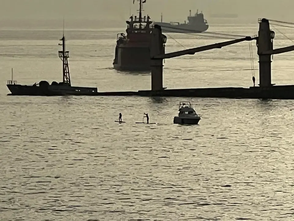 El 'OS 35', varado frente a Gibraltar