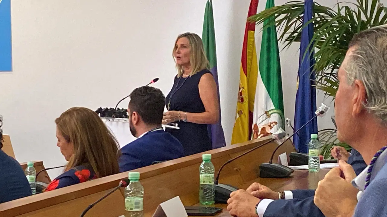 Susana P&eacute;rez Custodio, en su primera alocuci&oacute;n como presidenta de la Mancomunidad