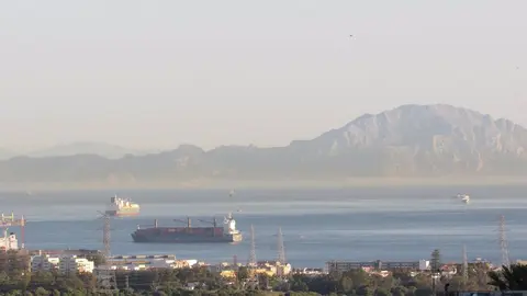 Buques en la zona del Estrecho de Gibraltar