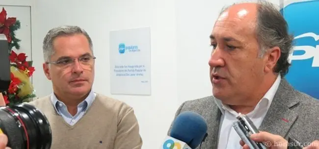 Landaluce y Jacinto sede PP, Dic2012