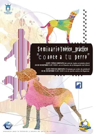 Cartel seminario canino prensa
