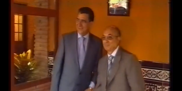 Palacios y Galan en la inauguraci&oacute;n del Club