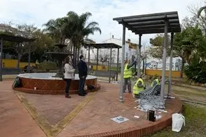 VISITA TRABAJOS PINTURA PLAZA DE CEUTA