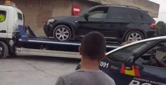 Vehiculo intervenido Policia Nacional