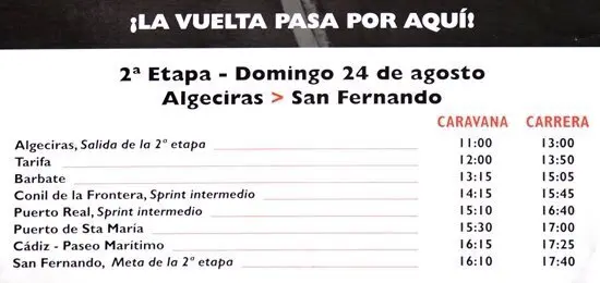 CARTEL VUELTA CICLISTA