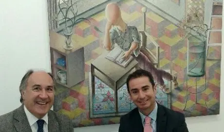 ALCALDE EN GALERIA DE MADRID OBRAS DE PREZ VILLALTA