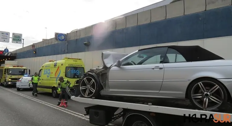 Accidente en el acceso norte en una imagen de archivo