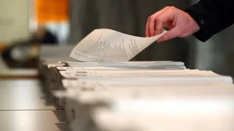 Votos en unas elecciones