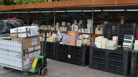 Montaje de la Feria del Libro