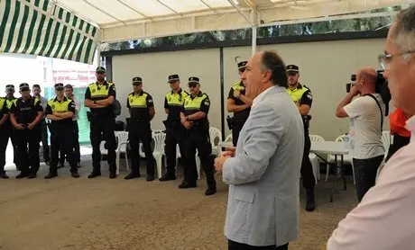 Dispositivo policial de Feria, en una imagen de archivo