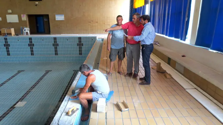 VISITA OBRAS DE LA PISCINA MUNICIPAL