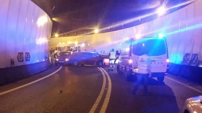 Imagen del accidente. Foto: A. Lopez
