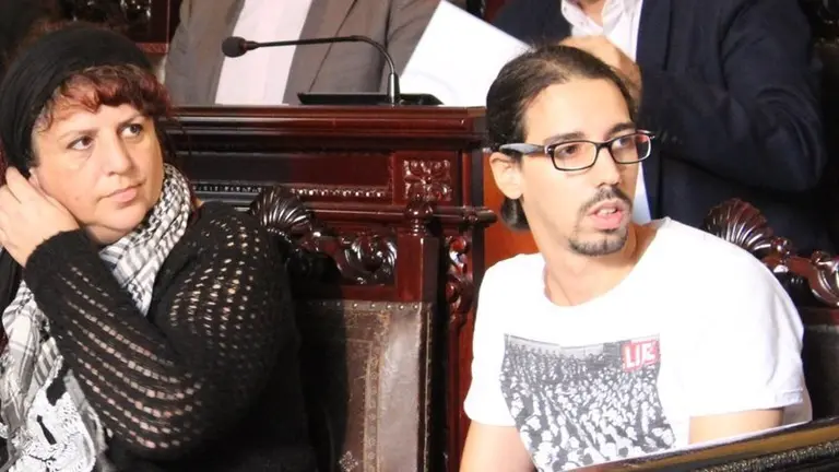 Alejandro Gallardo (ASSP) durante un pleno municipal