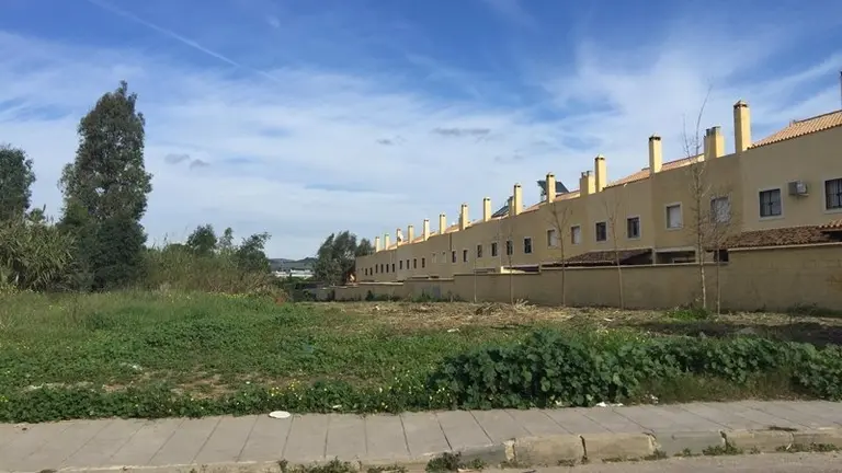 Parcela en la que se ejecutan los trabajos