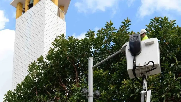 Foto obras alumbrado
