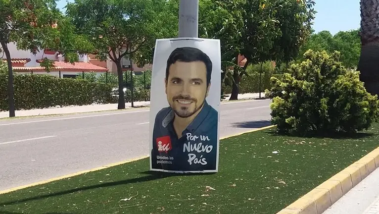 Cartel electoral IU Podemos 26J