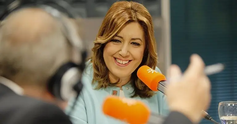 Susana D&iacute;az durante la entrevista