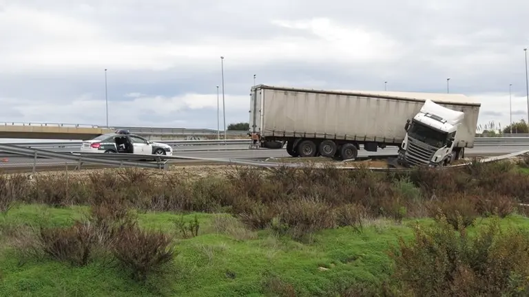 Accidente camion A-7