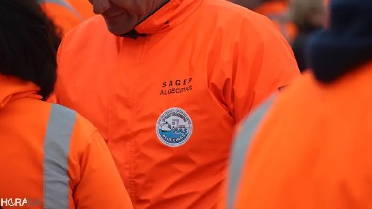 El naranja ha tomado Algecoras para demostrar la unidad de la estiba ante la amenaza de Europa y el Gobierno (31)
