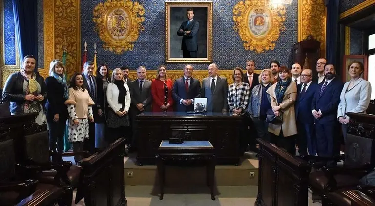 Una imagen de la recepci&oacute;n ofrecida en marzo pasado al embajador de Turqu&iacute;a