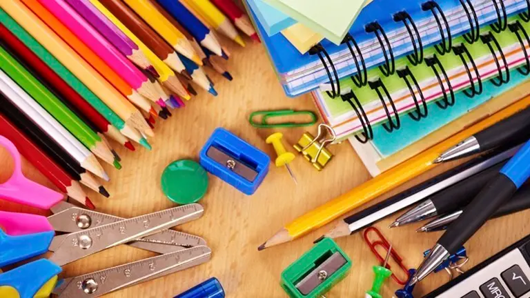 School  office supplies on board.