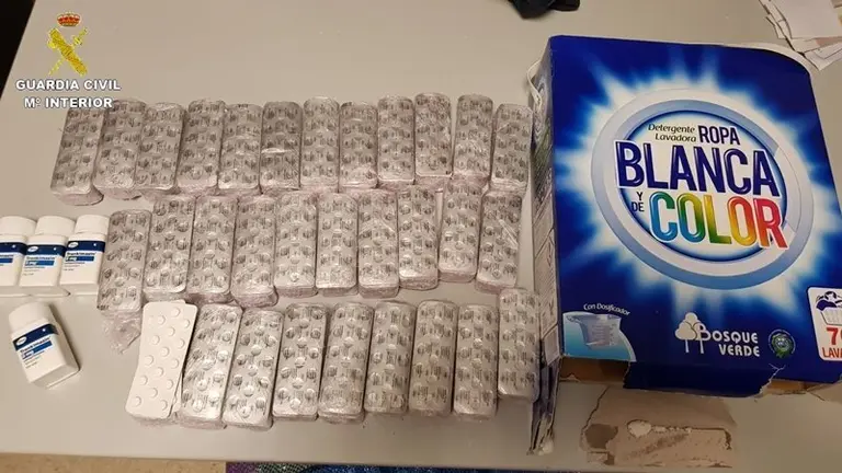 Pastillas intervenidas por la Guardia Civil
