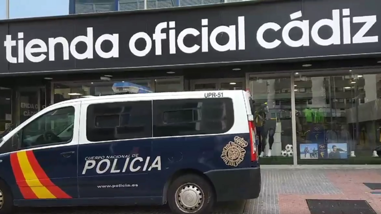 Registro oficinas del Cadiz CF