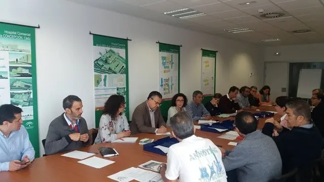 Un instante de la reuni&oacute;n mantenida