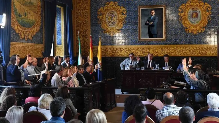Un instante del Pleno Ordinario celebrado este lunes