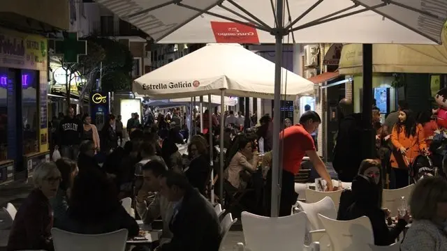 Terrazas en la calle Alfonso XI