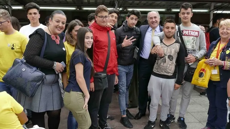 Landaluce en un instante de la inauguraci&oacute;n de Diverciencia 2018