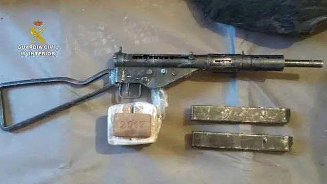 Un subfusil intervenido en la operaci&oacute;n