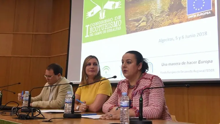 Un instante de la inauguraci&oacute;n del I Congreso de Ecoturismo del Campo de Gibraltar