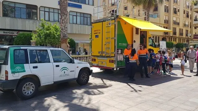 Un detalle de la Feria instalada en la Plaza Alta