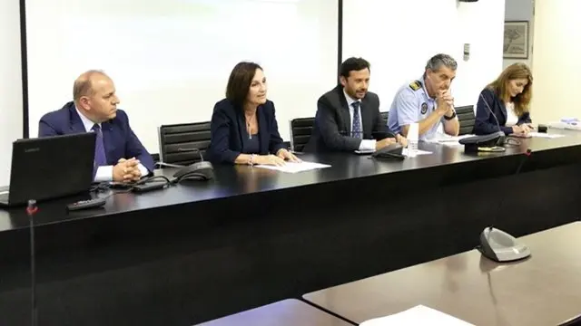 Imagen del acto que se ha celebrado esta tarde en la sede cameral