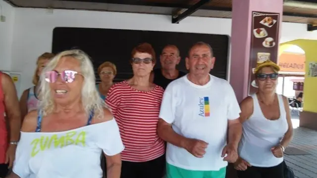 Un instante del taller de deporte del programa Vida Saludable