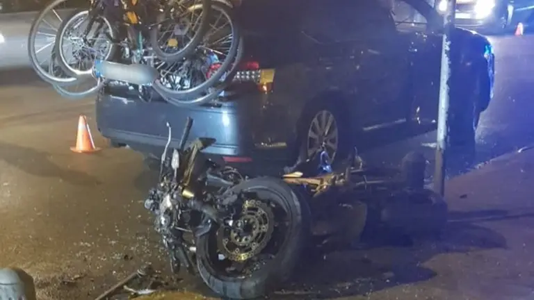 Estado de los veh&iacute;culos tras el accidente