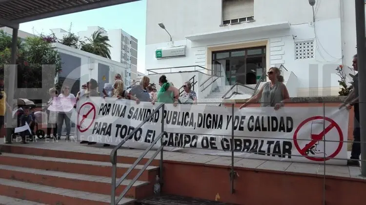 Imagen de la protesta por la falta de pediatras