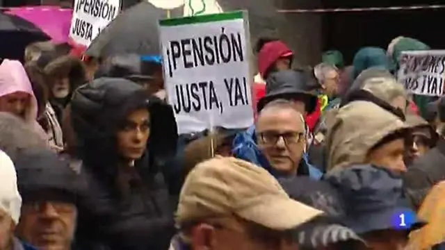 Protesta por las pensiones