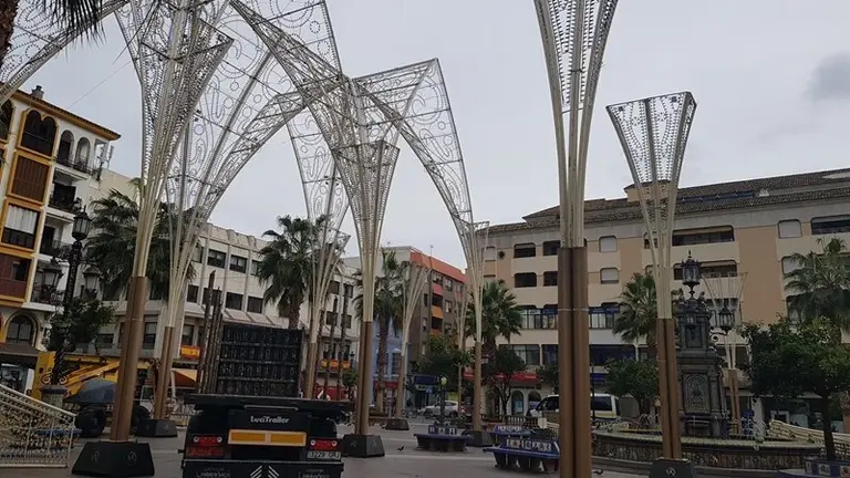 Montaje de las luces navide&ntilde;as de este a&ntilde;o